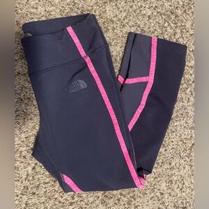The North Face Dynamix Ink Spot Blue Capri Leggings Size XS EUC